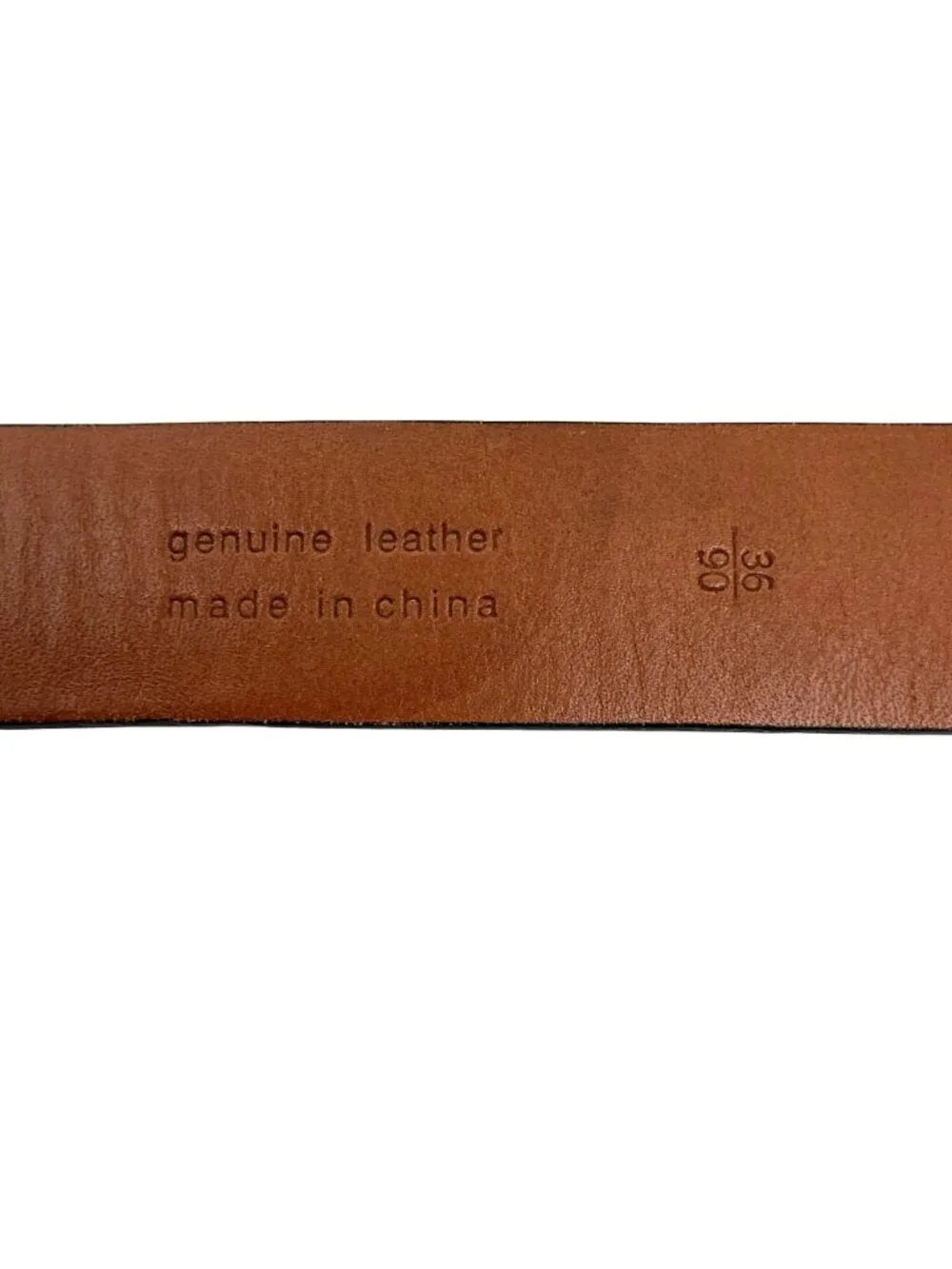 Calvin Klein Genuine Leather Belt Silver Buckle  Womens 30/90